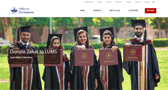 Desktop Screenshot of giving.lums.edu.pk