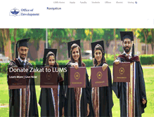 Tablet Screenshot of giving.lums.edu.pk