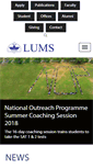 Mobile Screenshot of lums.edu.pk