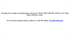 Desktop Screenshot of lmec.lums.edu.pk